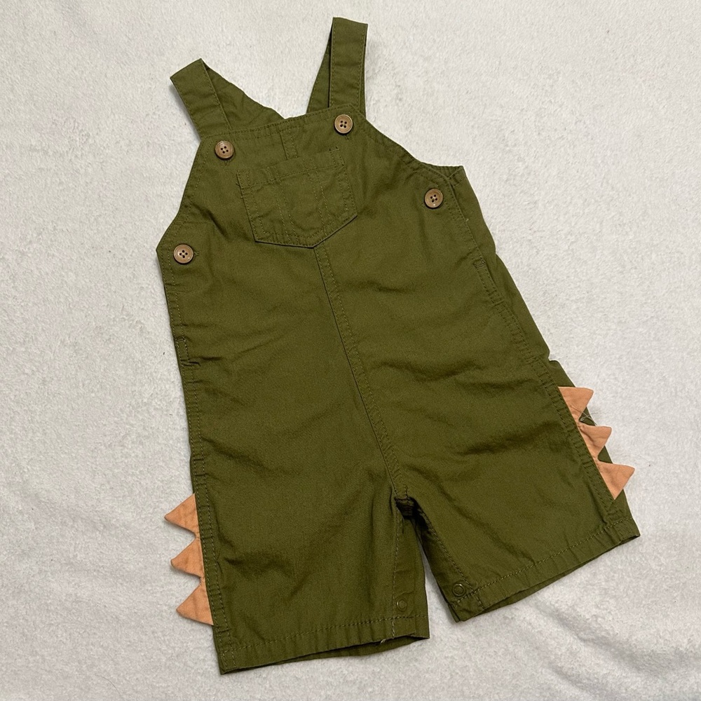 Carter’s Dino Green Overalls 18 Months